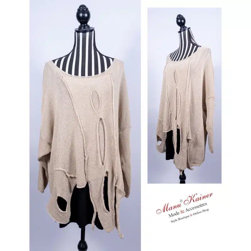 OverLookPulli Cassy, Beige |Gr. Uni 40-48+|, Anr.: 3161
