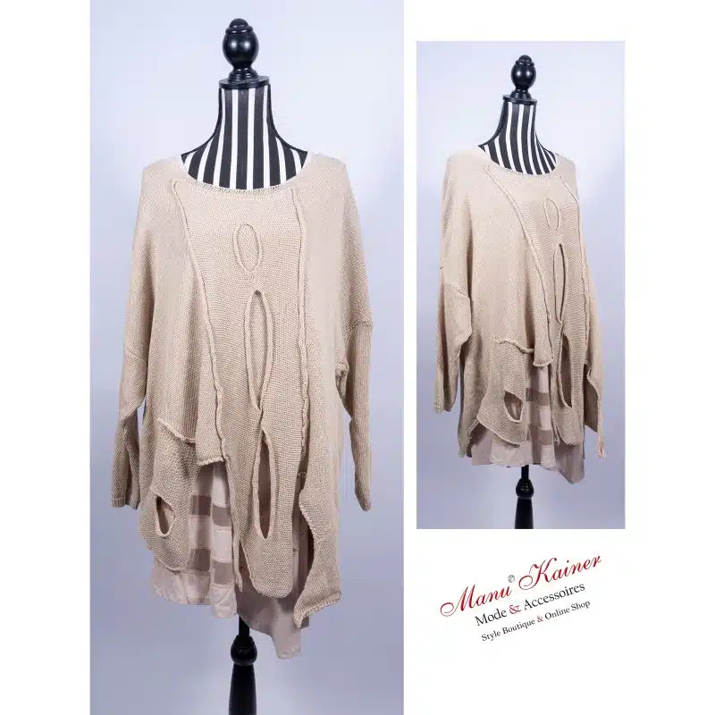 OverLookPulli Cassy, Beige |Gr. Uni 40-48+|, Anr.: 3161 – Bild 4