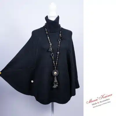 PonchoPulli Contessa Schwarz |Gr. UNI 36-42|, Anr.: 3172