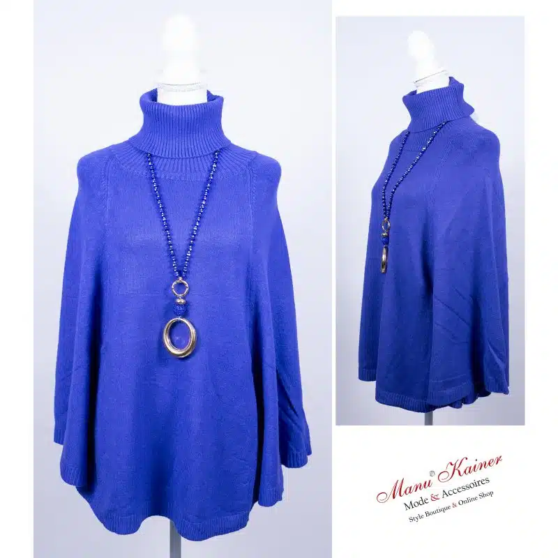 PonchoPulli Contessa Blue |Gr. 36 bis 46|, Anr.: 3173