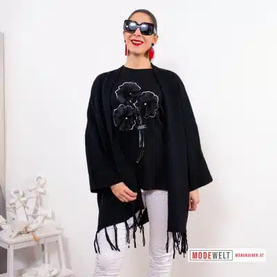 WestenPoncho Tessa, Black |Gr. UNI 40-48+|, Anr.: 3205