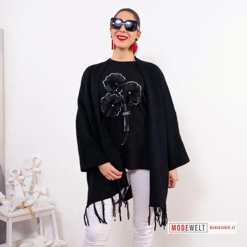WestenPoncho Tessa, Black |Gr. UNI 40-48+|, Anr.: 3205