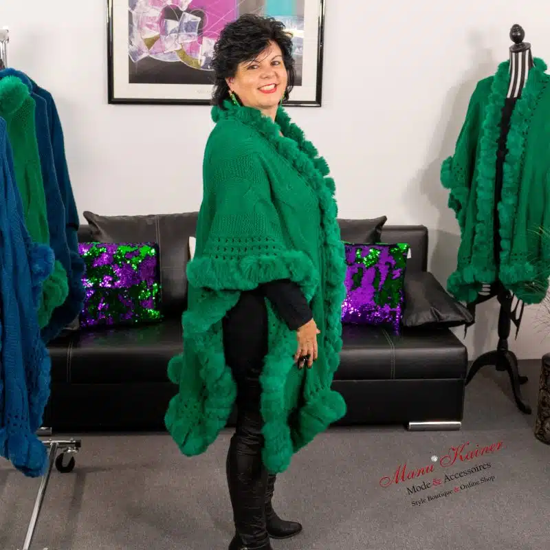 Edelponcho Alexa Green |Gr. UNI|, Anr.: 3231 – Bild 3