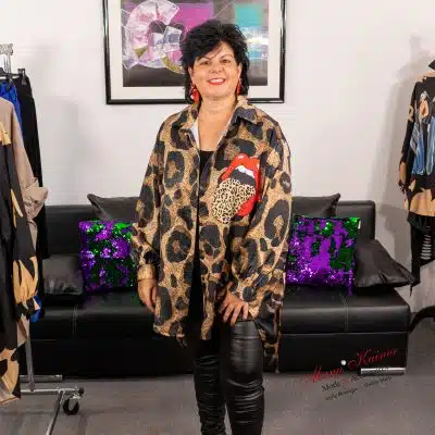 Oversized Tunika "Blue Eyes" |Gr. UNI 38-48|, Anr.: 3235