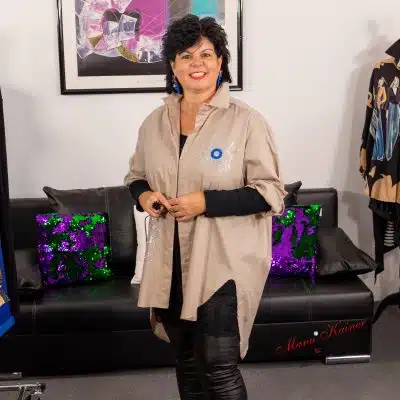 Oversized Tunika "Blue Eyes" |Gr. UNI 38-48|, Anr.: 3235