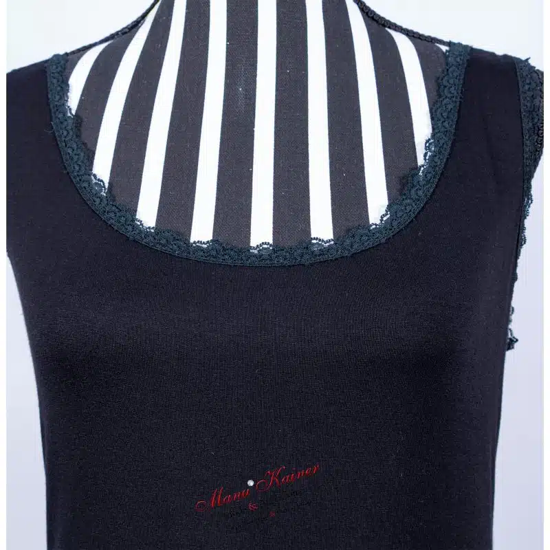 SpitzenUnterLongshirt Eve Schwarz |Gr. UNI 38-46|, Anr.: 3248 – Bild 3