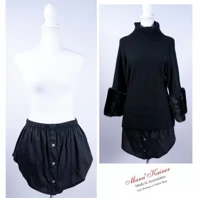 ShirtVerlängerung Stacy Schwarz |Gr. 36 bis 46|, Anr.: 3272