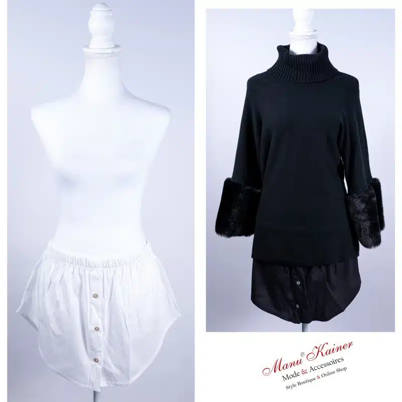 ShirtVerlängerung Stacy Weiß |Gr. 36 bis 46|, Anr.: 3274