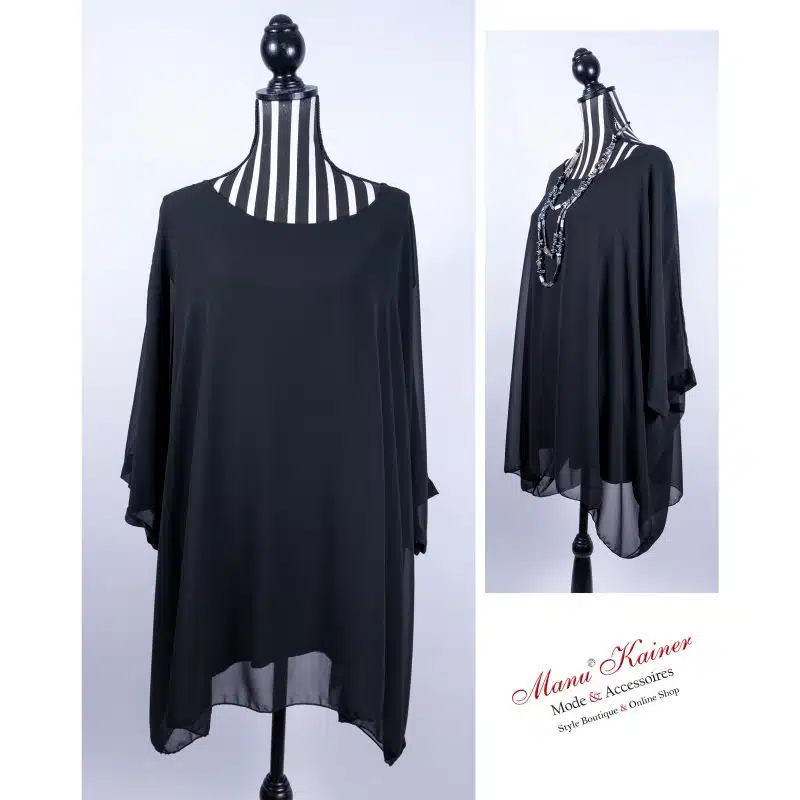 FledermausBluse Lady Black|Gr. UNI 44-48+|, Anr.: 3277