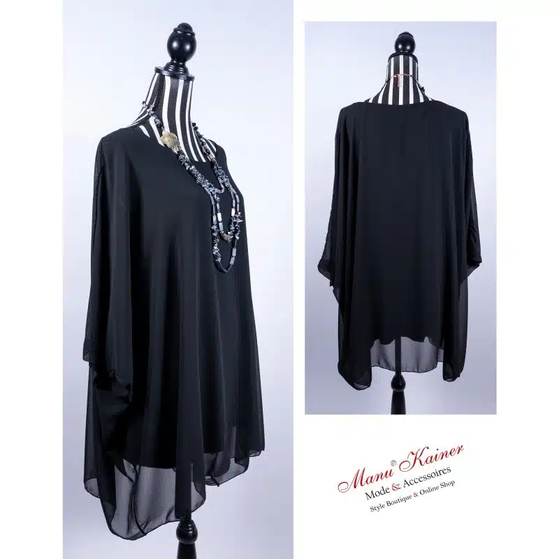 FledermausBluse Lady Black|Gr. UNI 44-48+|, Anr.: 3277 – Bild 2