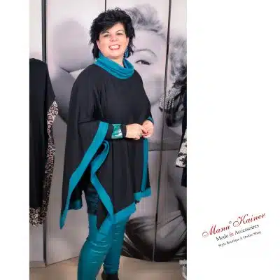 EdelponchoPulli Tamara, Schwarz |Gr. UNI 38-48+|, Anr.: 3321