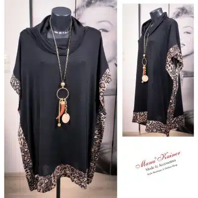 EdelponchoPulli Tamara, Schwarz |Gr. UNI 38-48+|, Anr.: 3321