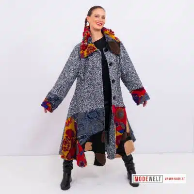 DesignMantel Cleo Grau |Gr. UNI 38-44|, Anr.: 3357