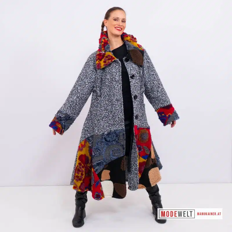 DesignMantel Cleo Grau |Gr. UNI 38-44|, Anr.: 3357