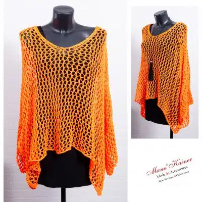 NetzPoncho Donna Mandarin |Gr. UNI 36-48+|, Anr.: 3388