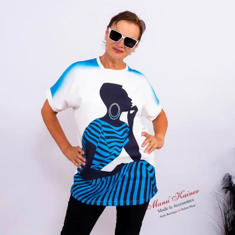 HighFashionShirt Modern Silhouette Blitzblau |Gr. UNI 36-46|, Anr.: 3405
