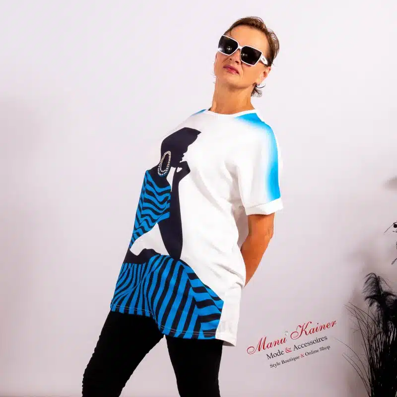 HighFashionShirt Modern Silhouette Blitzblau |Gr. UNI 36-46|, Anr.: 3405 – Bild 2
