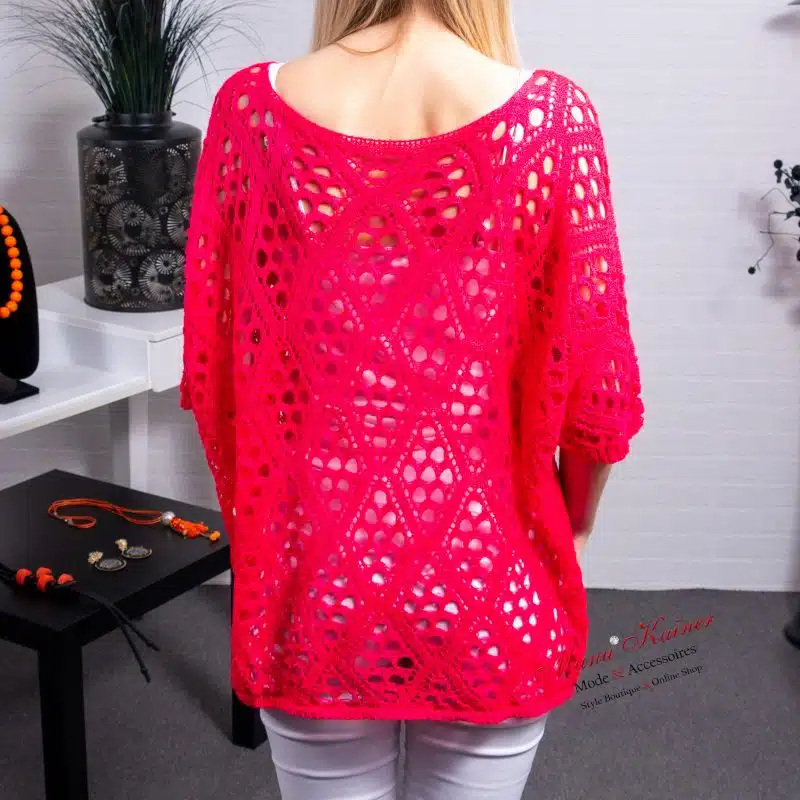 SommerstrickShirt Felicia NeonPink |Gr. 36-46|, Anr.: 3411 – Bild 4