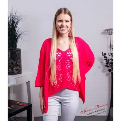 SommerstrickCardiganFelicia NeonPink|Gr. 36-46|, Anr.: 3412