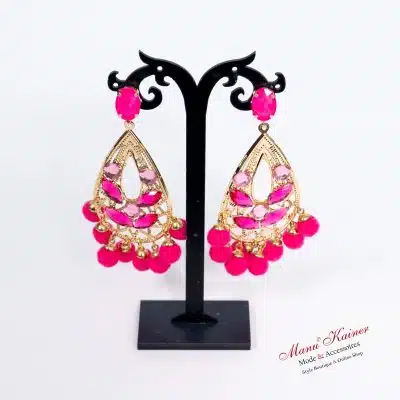 DesignOhrgehänge Felicia NeonPink, Anr.: 3419