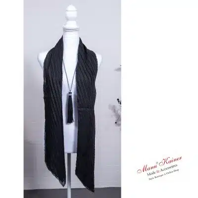 PlisseeStola Black, Anr.: 3437