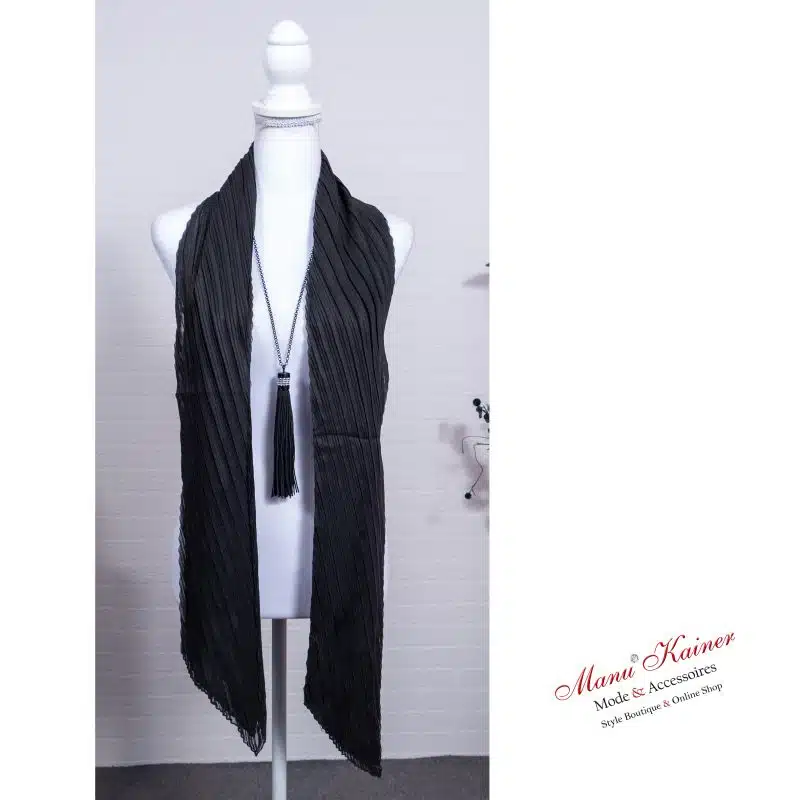 PlisseeStola Black, Anr.: 3437