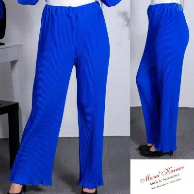 DesignHose Donna Plissee, Blitzblau |Gr. 36-48|, Anr.: 3459