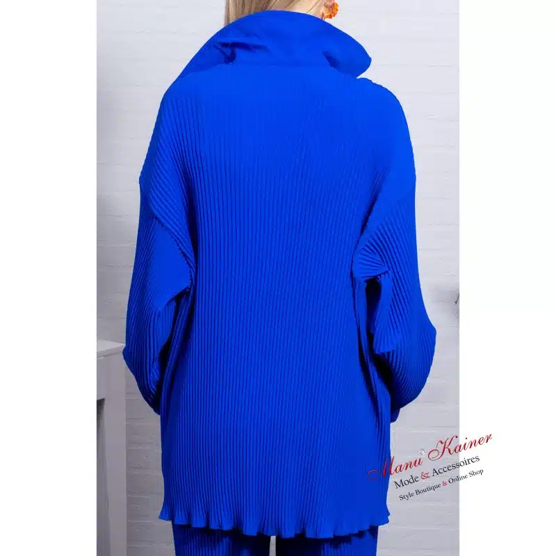 HemdTunika Donna Plissee, Blitzblau |Gr. 36-48|, Anr.: 3464 – Bild 4