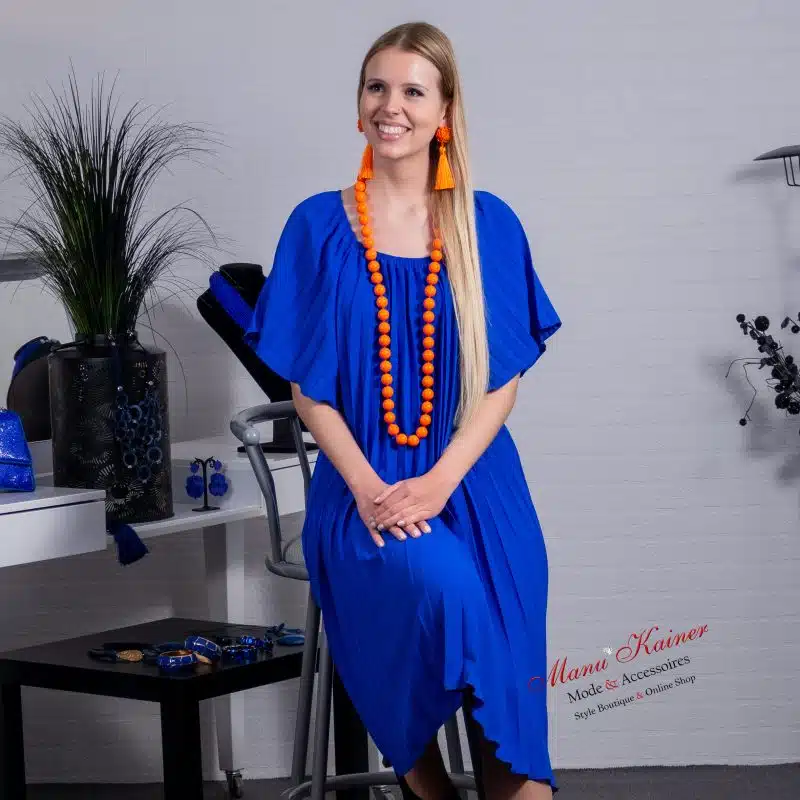 PlisseeKleid La Donna, Blitzblau |Gr. 36 - 48|, Anr.: 3471 – Bild 2