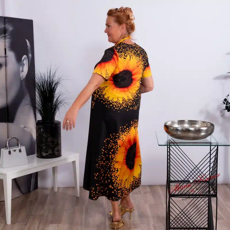 Designkleid Orange Flower |Gr. 36-46|, Anr.: 3473 – Bild 4