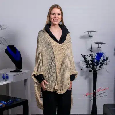 Poncho Angel Gold |Gr. UNI 36-48+|, Anr.: 3478