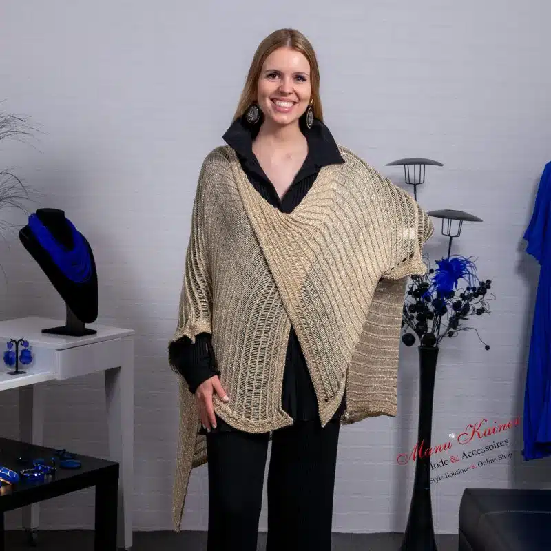 Poncho Angel Gold |Gr. UNI 36-48+|, Anr.: 3478 – Bild 3