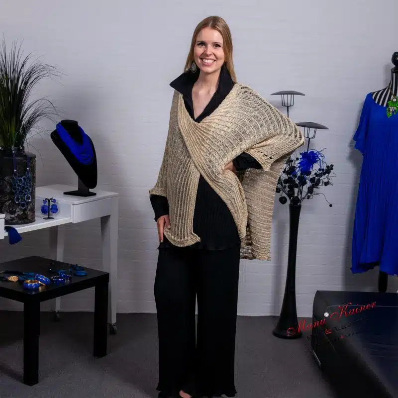 Poncho Angel Gold |Gr. UNI 36-48+|, Anr.: 3478 – Bild 5