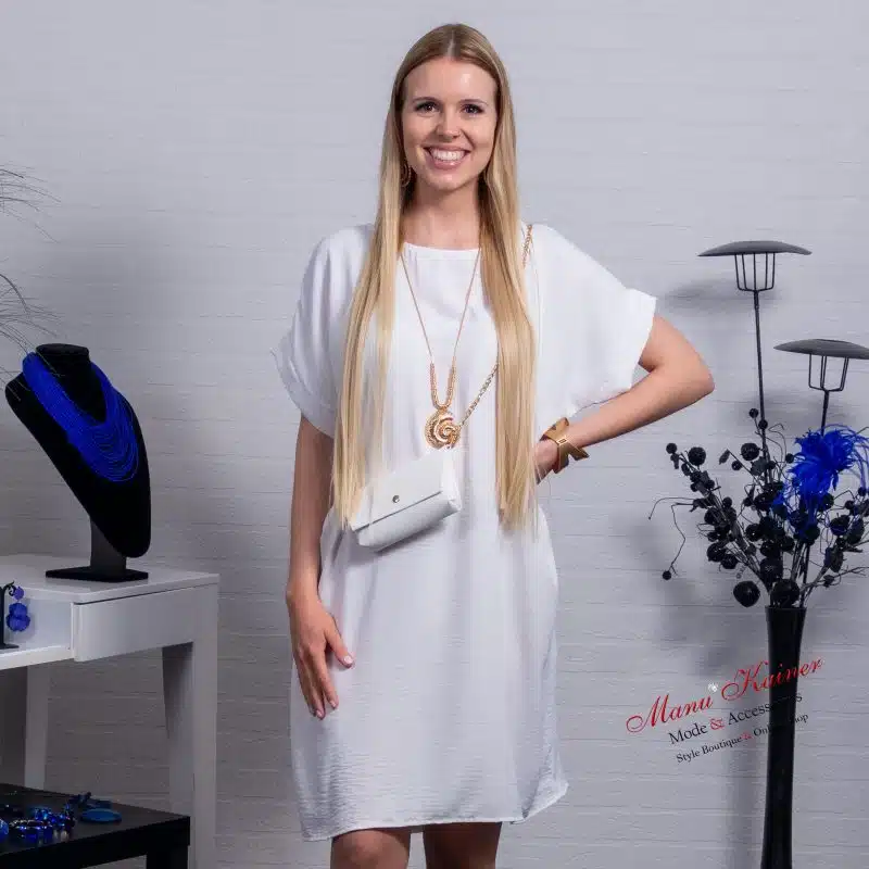 ShirtKleid Bella White |Gr. UNI 36-46|, Anr.: 3482 – Bild 4