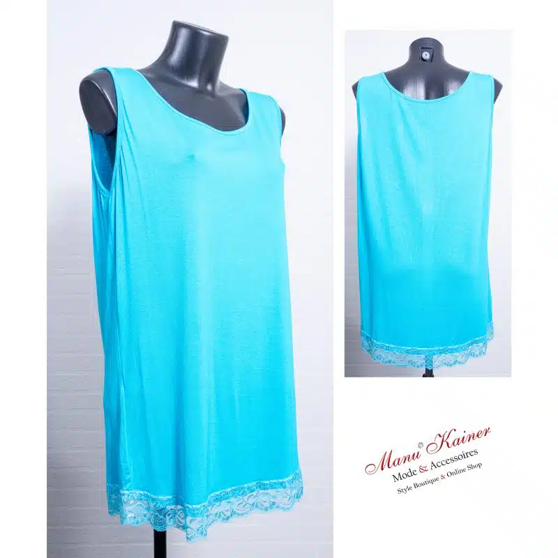 SpitzenUnterLongshirt Eve Türkis |Gr. UNI 42-48|, Anr.: 3492 – Bild 2