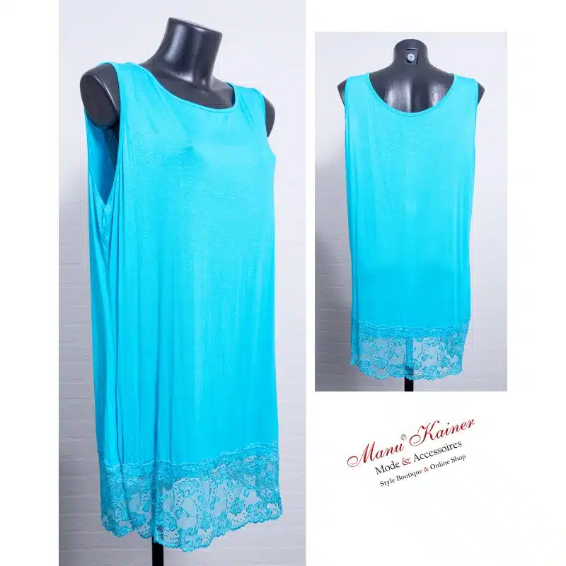 SpitzenLongshirt Dorie Türkis |Gr. UNI 40-48|, Anr.: 3496 – Bild 2