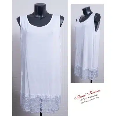 SpitzenLongshirt Dorie White |Gr. UNI 40-48|, Anr.: 3499