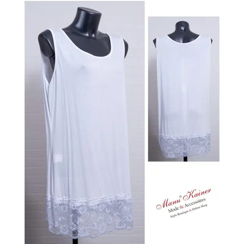 SpitzenLongshirt Dorie White |Gr. UNI 40-48|, Anr.: 3499 – Bild 2