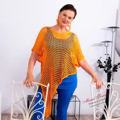 NetzShirt Francesca, Mandarin |Gr. Uni 36-46/48|, Anr.: 3543