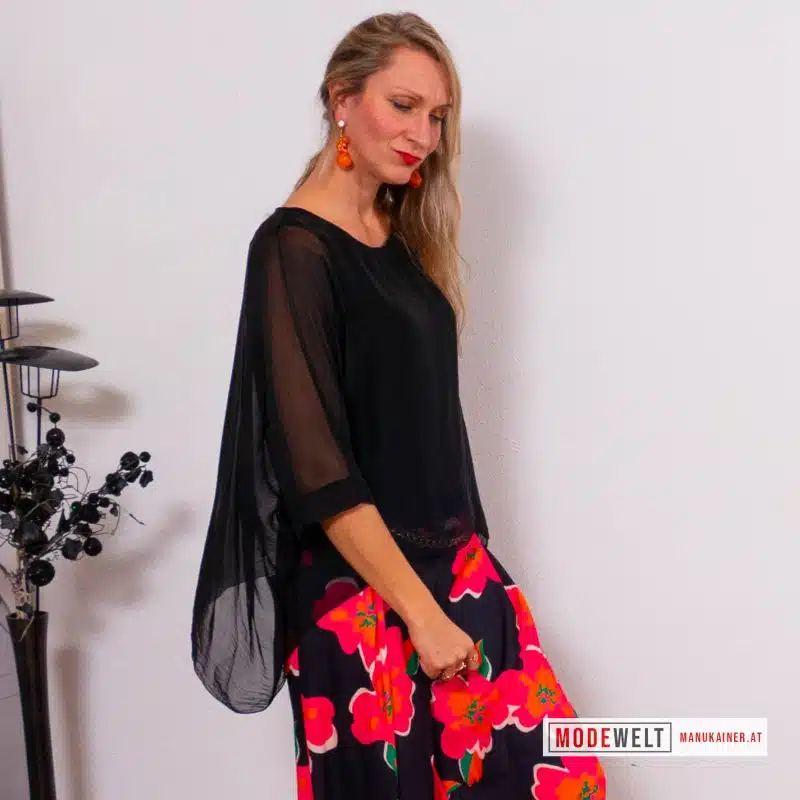 SeidenfeelTunika Stacy Black |Gr. UNI 38-48|, Anr.: 3548 – Bild 4