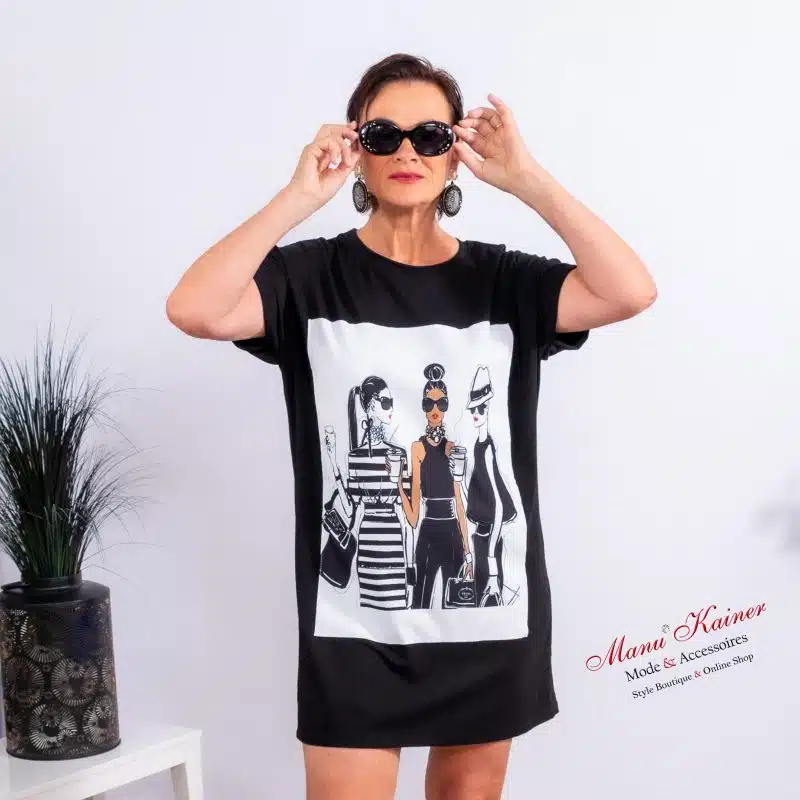 ShirtKleid Beauty Black |Gr. UNI 36-44|, Anr.: 3552