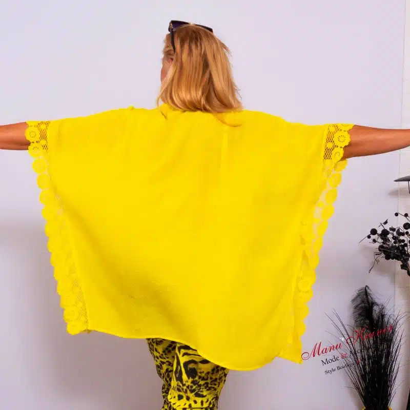DesignPoncho Romantika Yellow |Gr. UNI 38-48+|, Anr.: 3562 – Bild 3