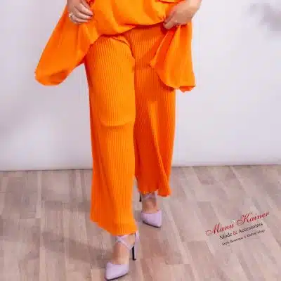 DesignHose Donna Plissee, Mandarin |Gr. 36 bis 48|, Anr.: 3567