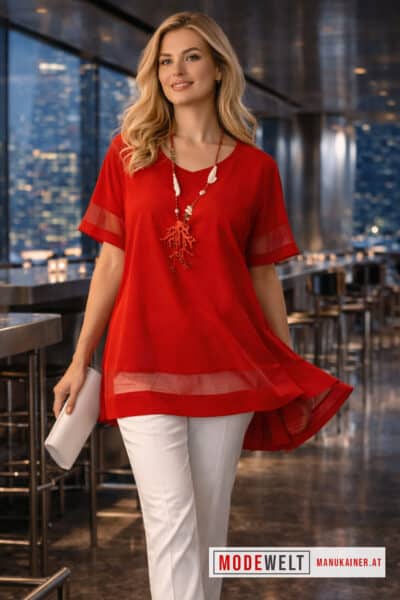 DesignShirt Sandria Rosso |Gr. UNI 36-48+|, Anr.: 3572