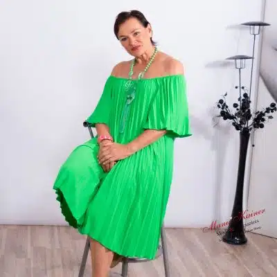 PlisseeKleid La Donna, Green |Gr. 36 bis 48|, Anr.: 3575