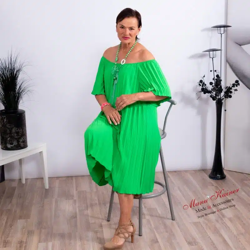 PlisseeKleid La Donna, Green |Gr. 36 bis 48|, Anr.: 3575 – Bild 3