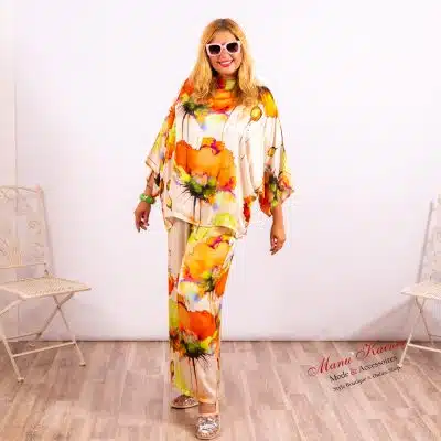 SeidenfeelBluse Crazy Flower |Gr. UNI 36-46/48|, Anr.: 3714