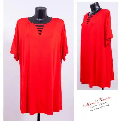 DesignShirt Helena, Rosso |Gr. UNI 42-46/48|, Anr.: 3636