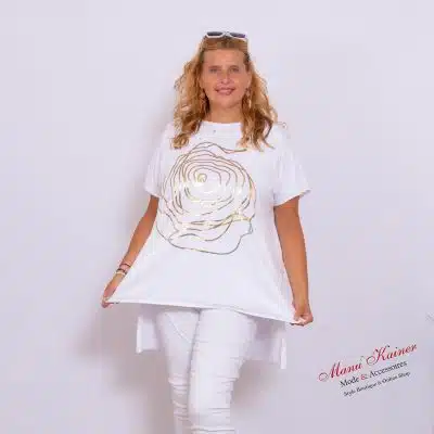 OverlookShirt Golden Rose Elegance White |Gr. UNI 38-48|, Anr.: 3686