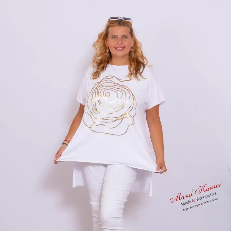 OverlookShirt Golden Rose Elegance White |Gr. UNI 38-48|, Anr.: 3686